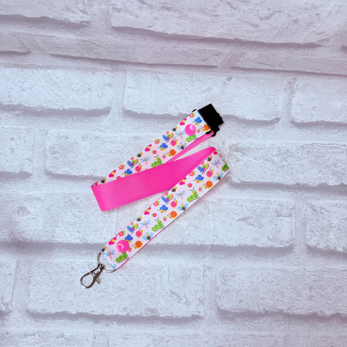 Creepy Crawlies Print Personalised Lanyard