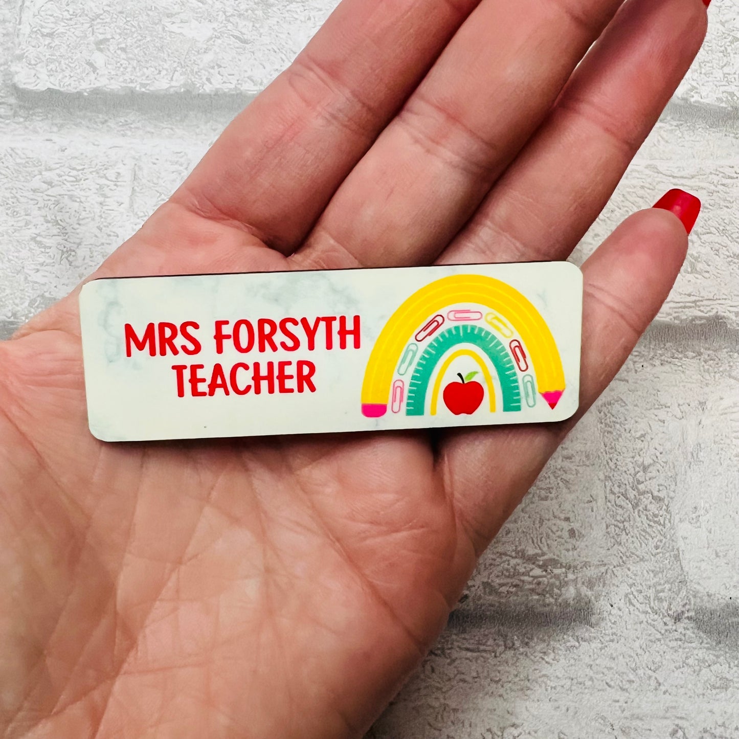 Personalised Name Badge - Pin Back