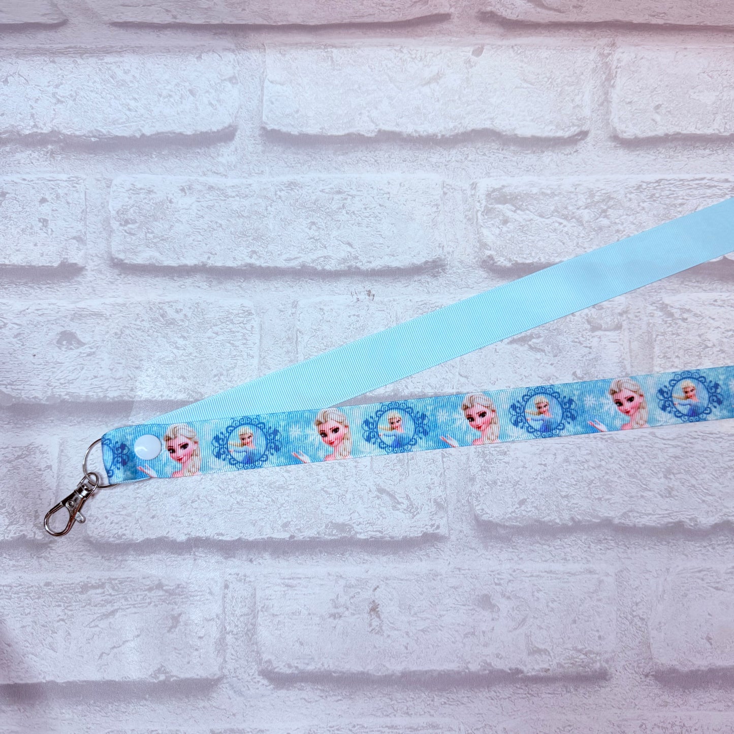 SALE Elsa Print Personalised Lanyard