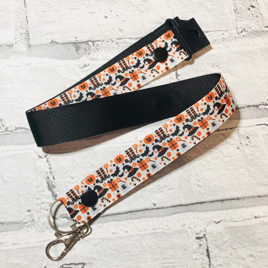 Halloween Mini Mix Print Personalised Lanyard