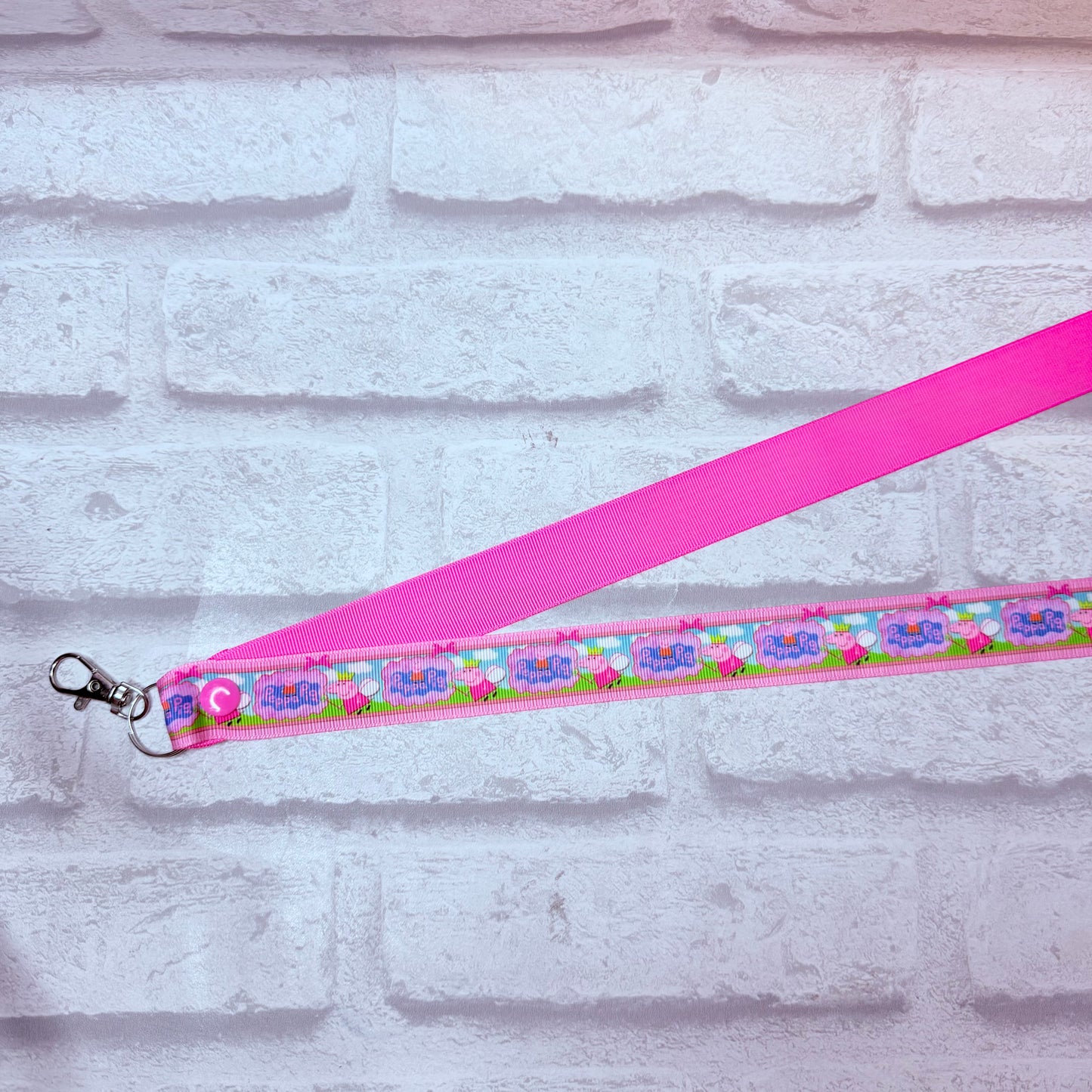 SALE Peppa Print Personalised Lanyard