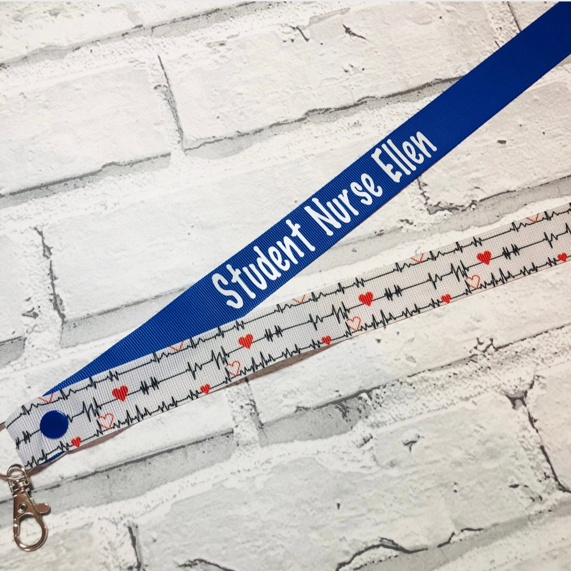 ECG Medical Print Personalised Lanyard