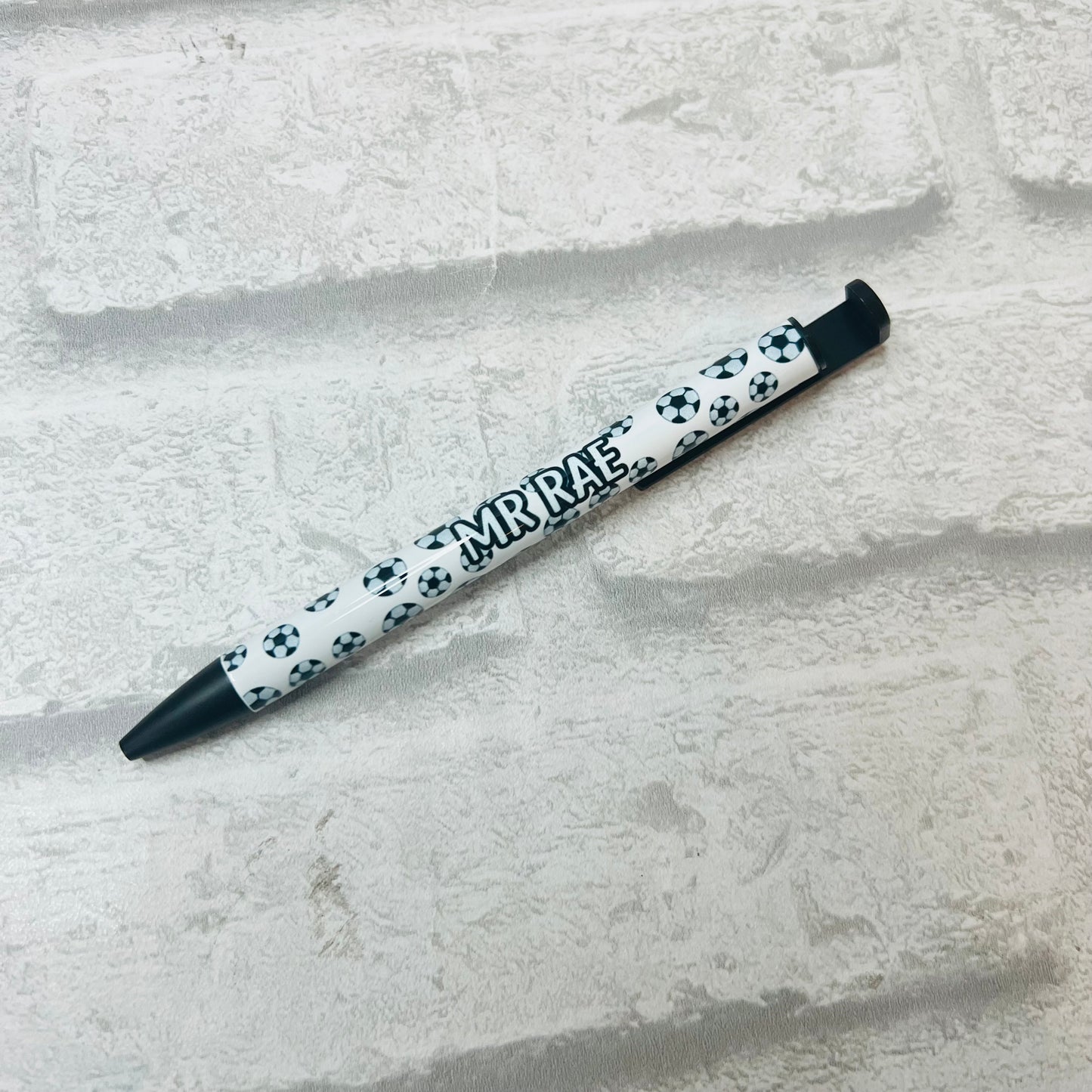 Personalised Football Print Pen