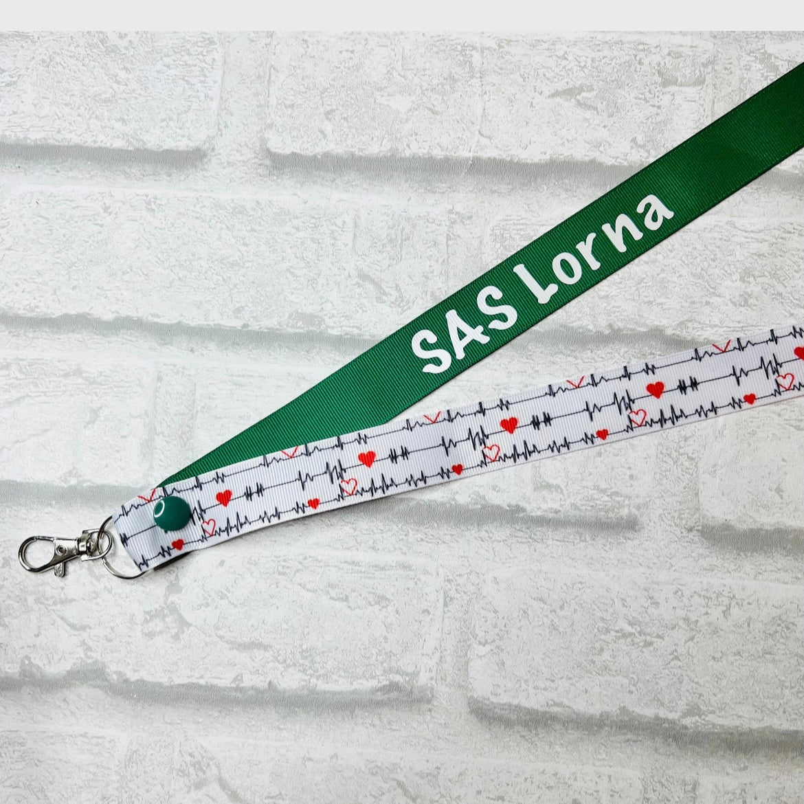 ECG Medical Print Personalised Lanyard