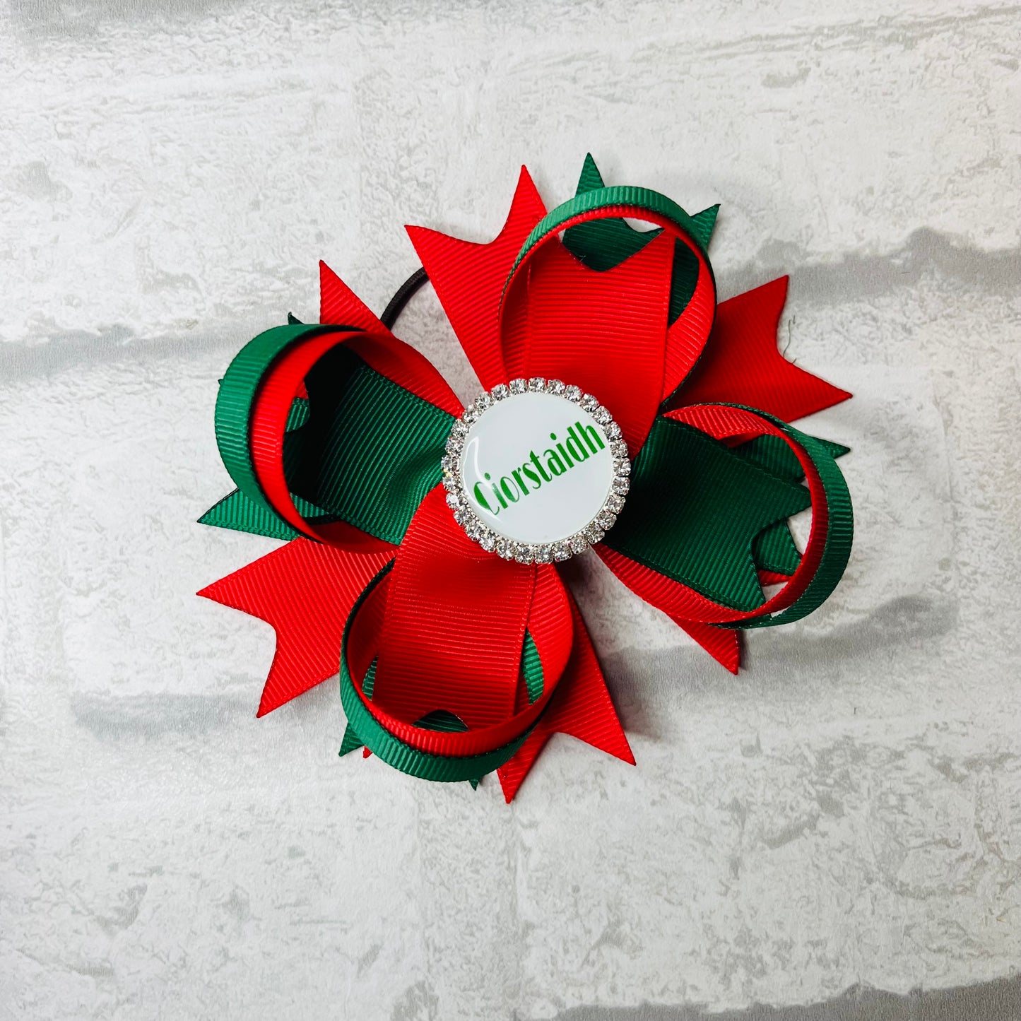 Handmade Large Stacked School Bow - Personalised
