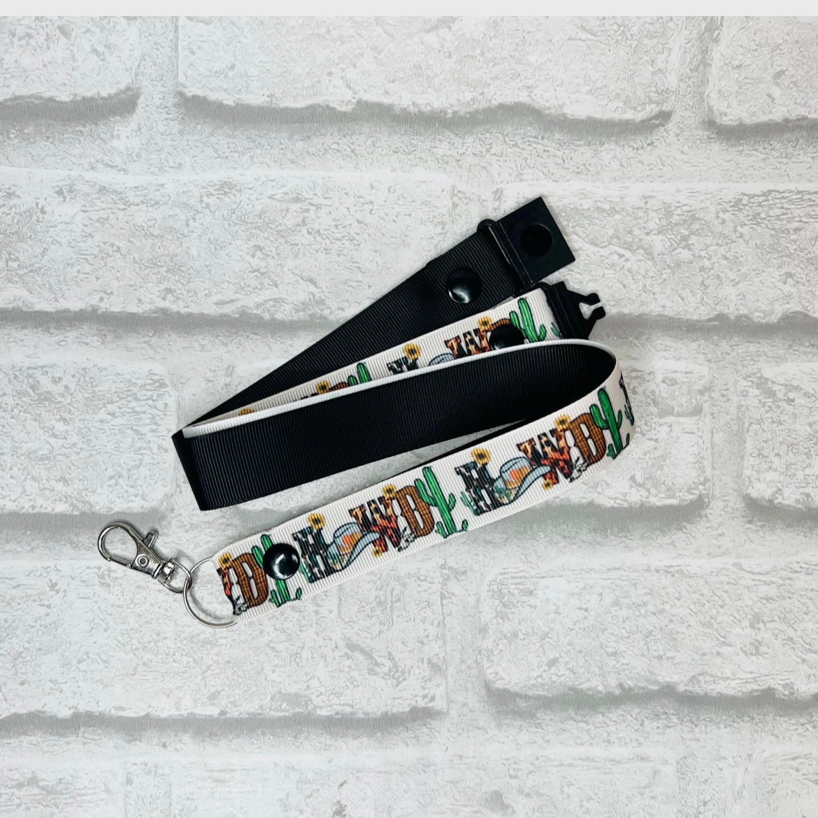 Howdy Print Personalised Lanyard