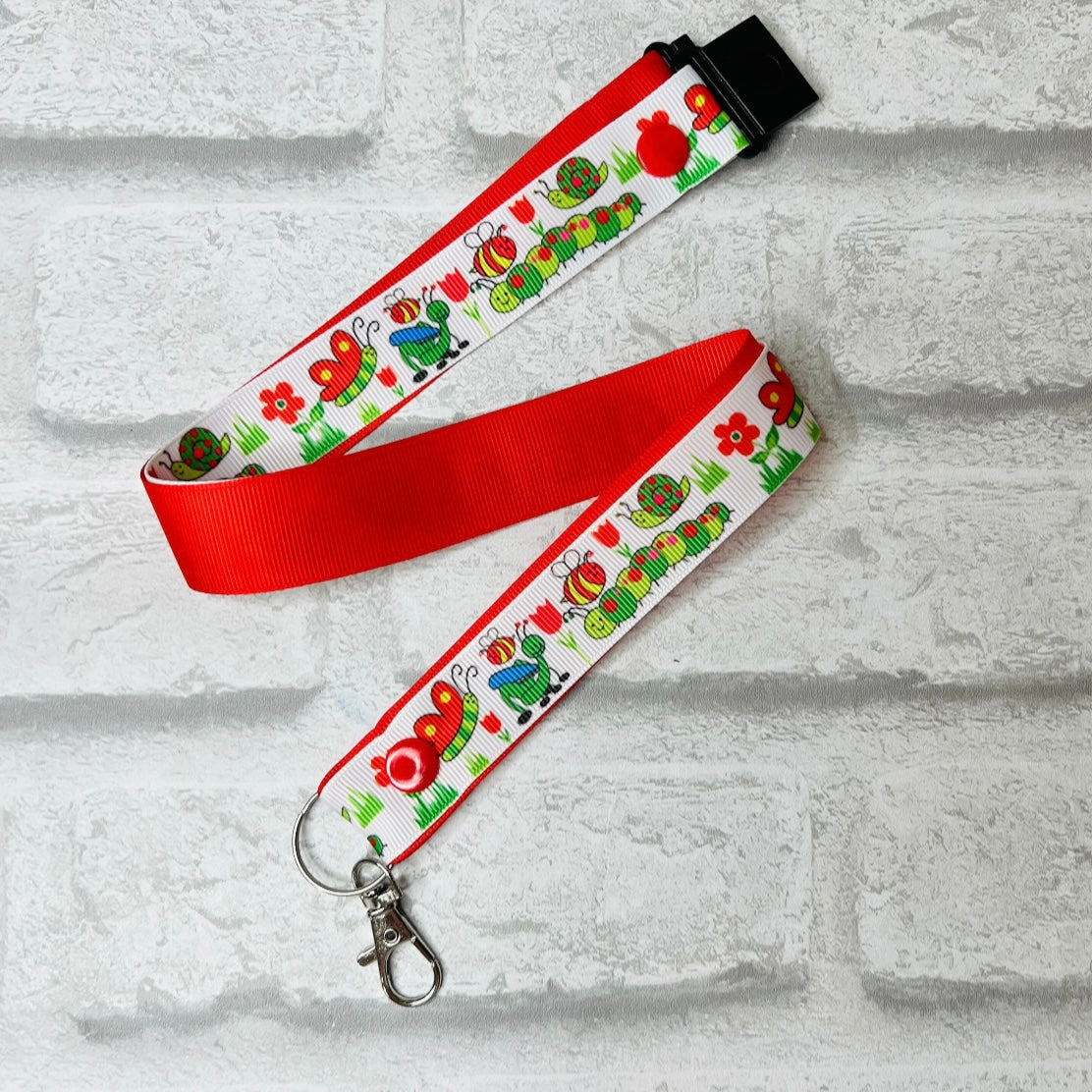 Wee Beasties Print Personalised Lanyard