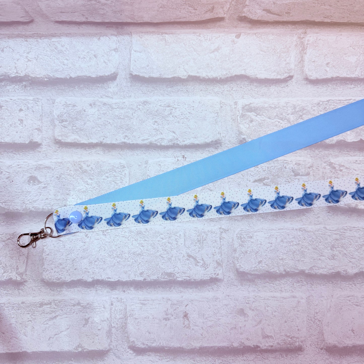 SALE Cinderella Print Personalised Lanyard