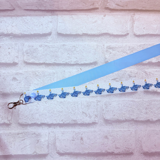SALE Cinderella Print Personalised Lanyard