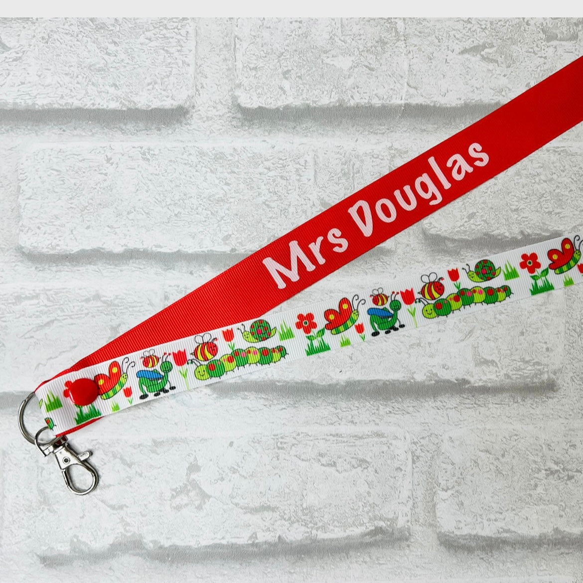 Wee Beasties Print Personalised Lanyard