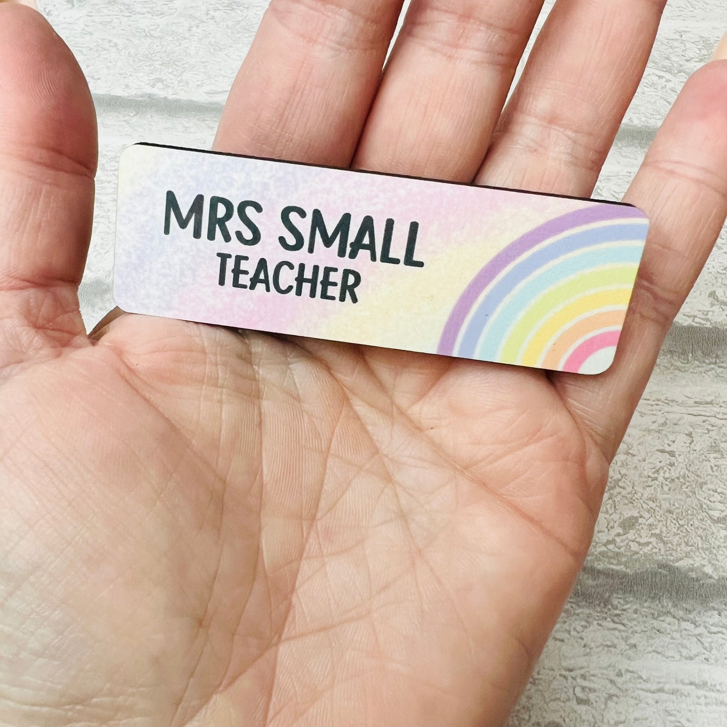 Personalised Name Badge - Pin Back
