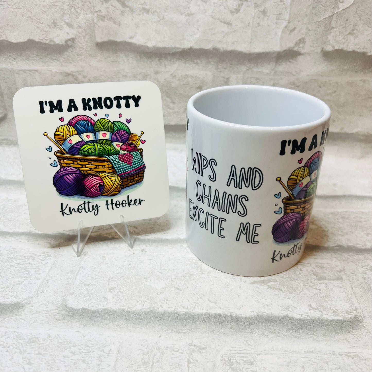 Knotty Hooker Mug or Mug & Coaster Set