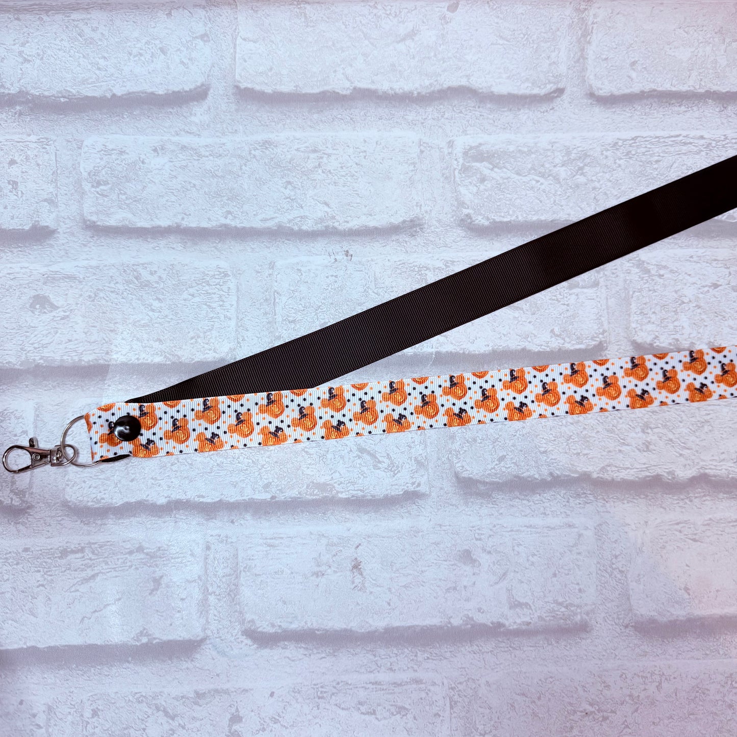 SALE Mickey Halloween Print Personalised Lanyard