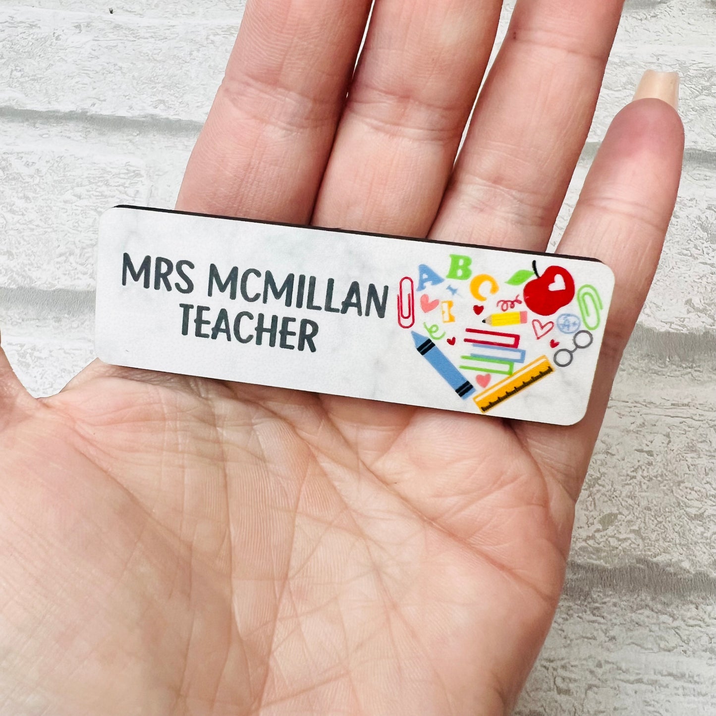 Personalised Name Badge - Pin Back