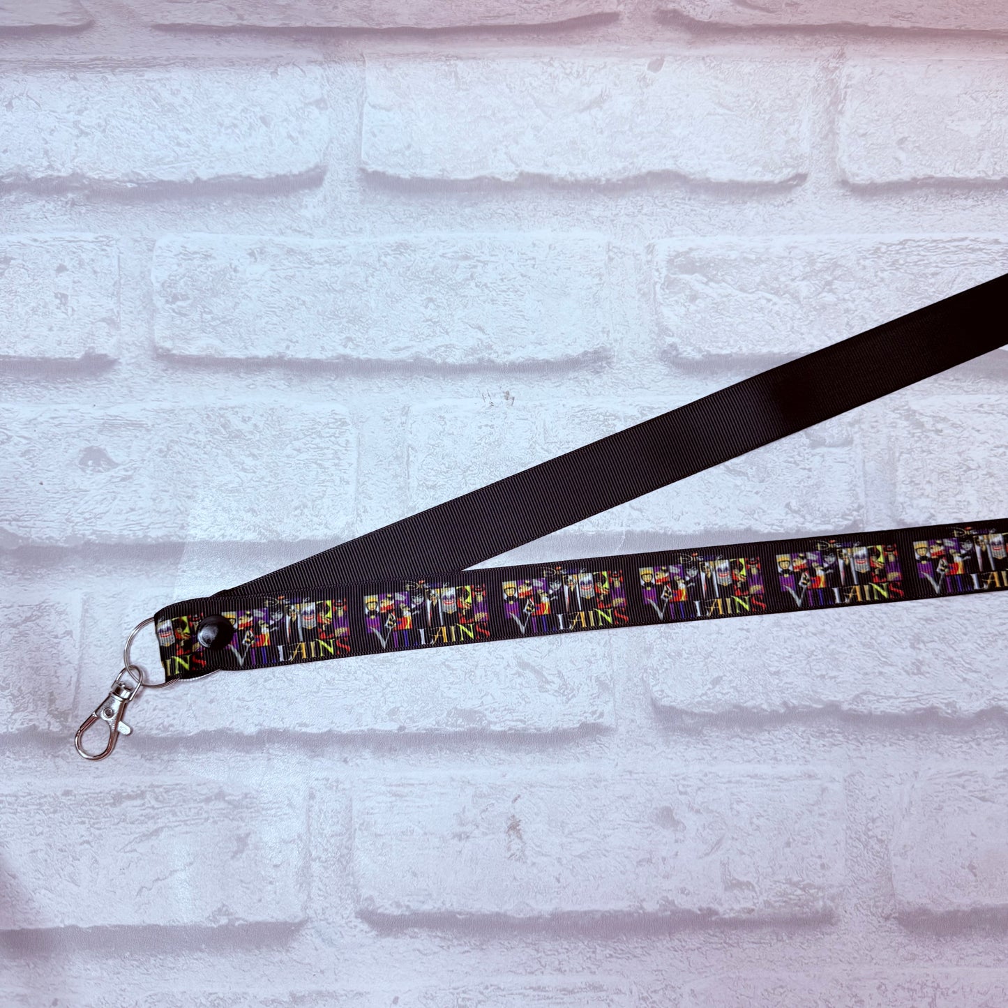 SALE Villians Print Personalised Lanyard