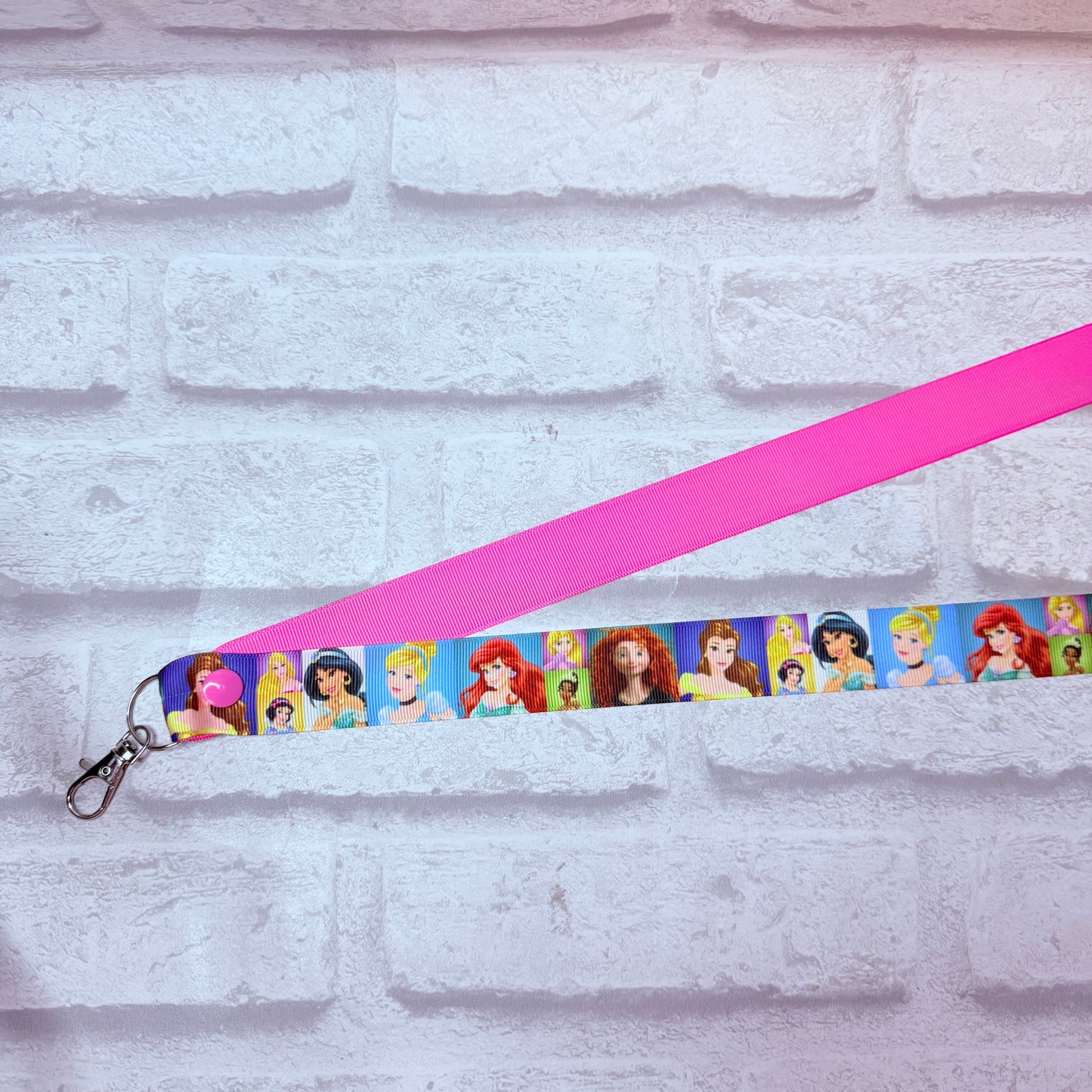 SALE Princess Print Personalised Lanyard