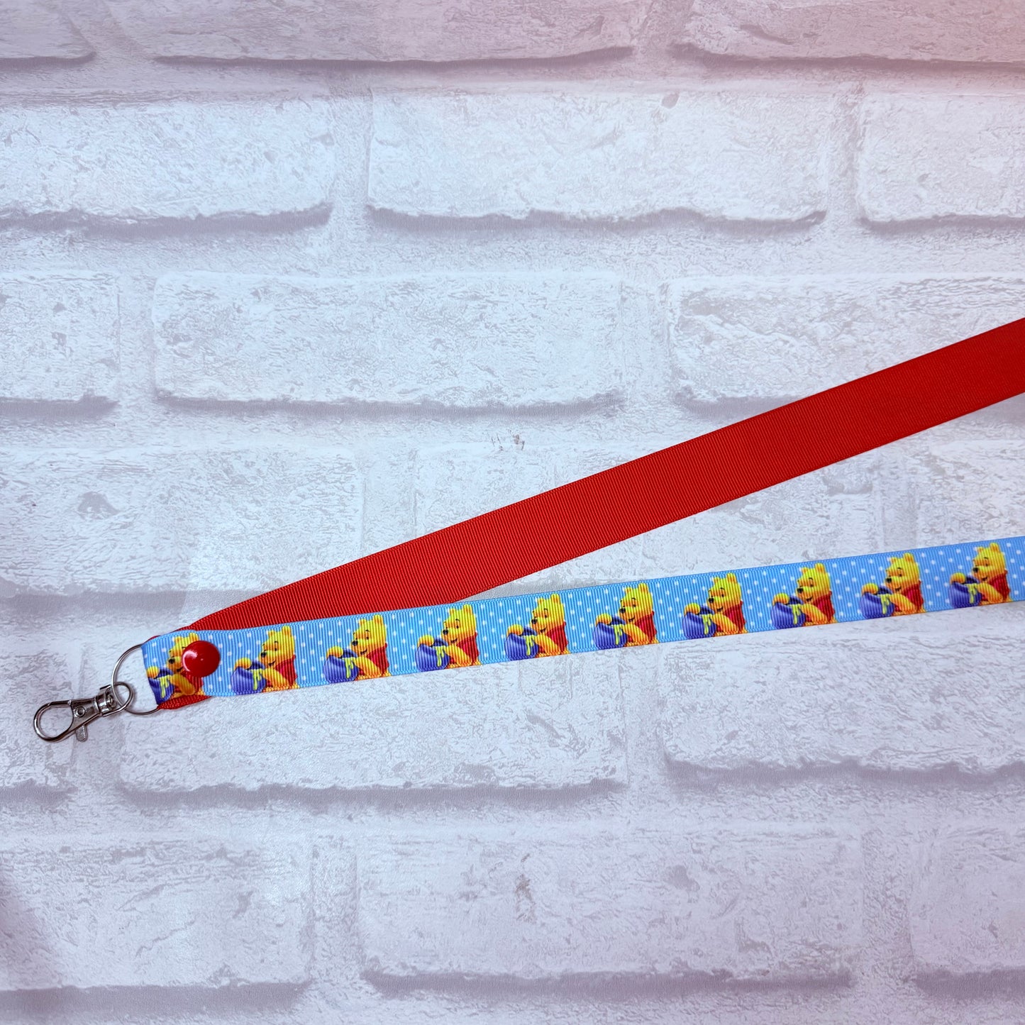 SALE Winnie Print Personalised Lanyard