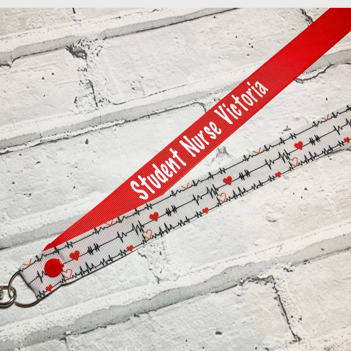 ECG Medical Print Personalised Lanyard