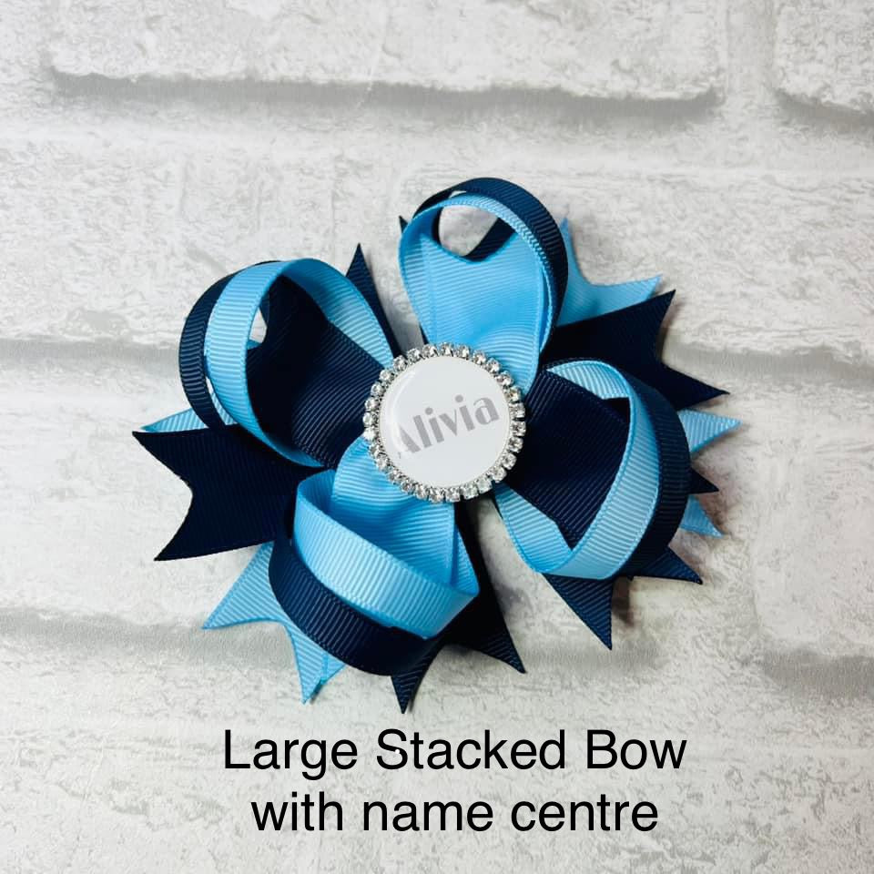 Handmade Bow Bundle 2 School Bows - Personalised