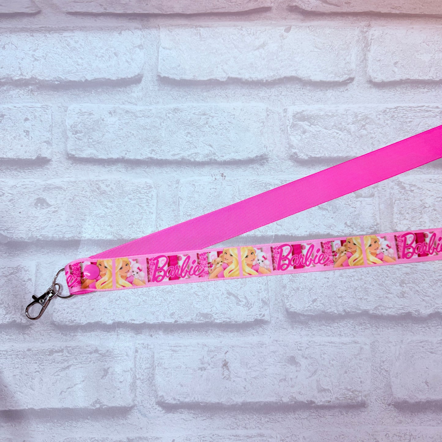 SALE Barbie Print Personalised Lanyard