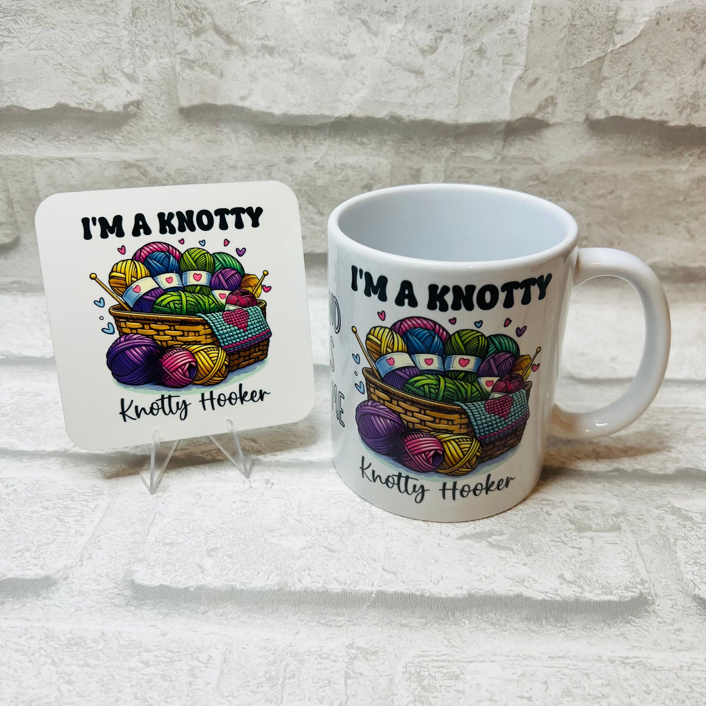 Knotty Hooker Mug or Mug & Coaster Set