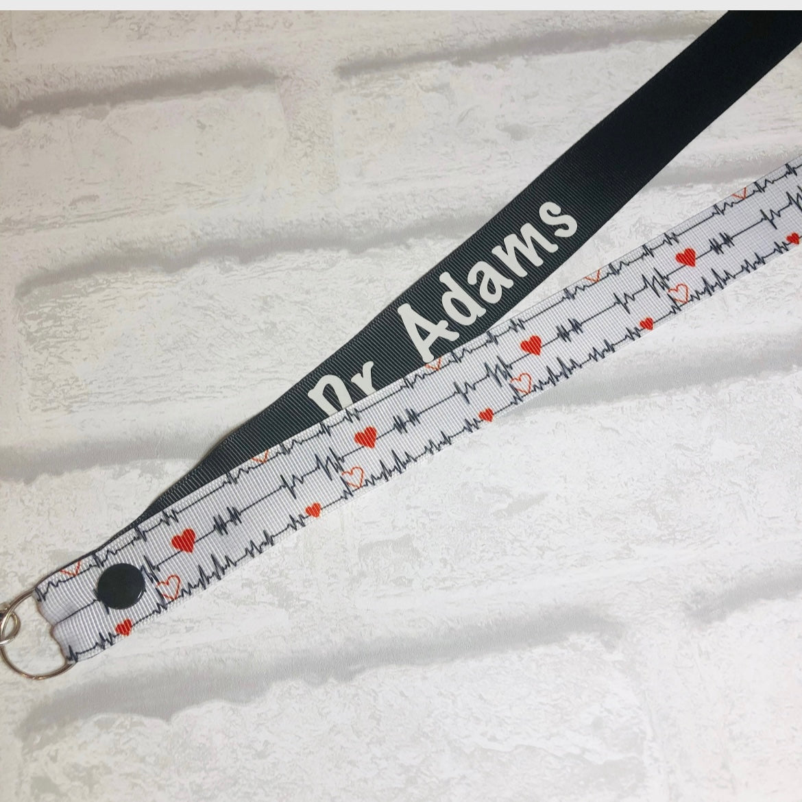 ECG Medical Print Personalised Lanyard