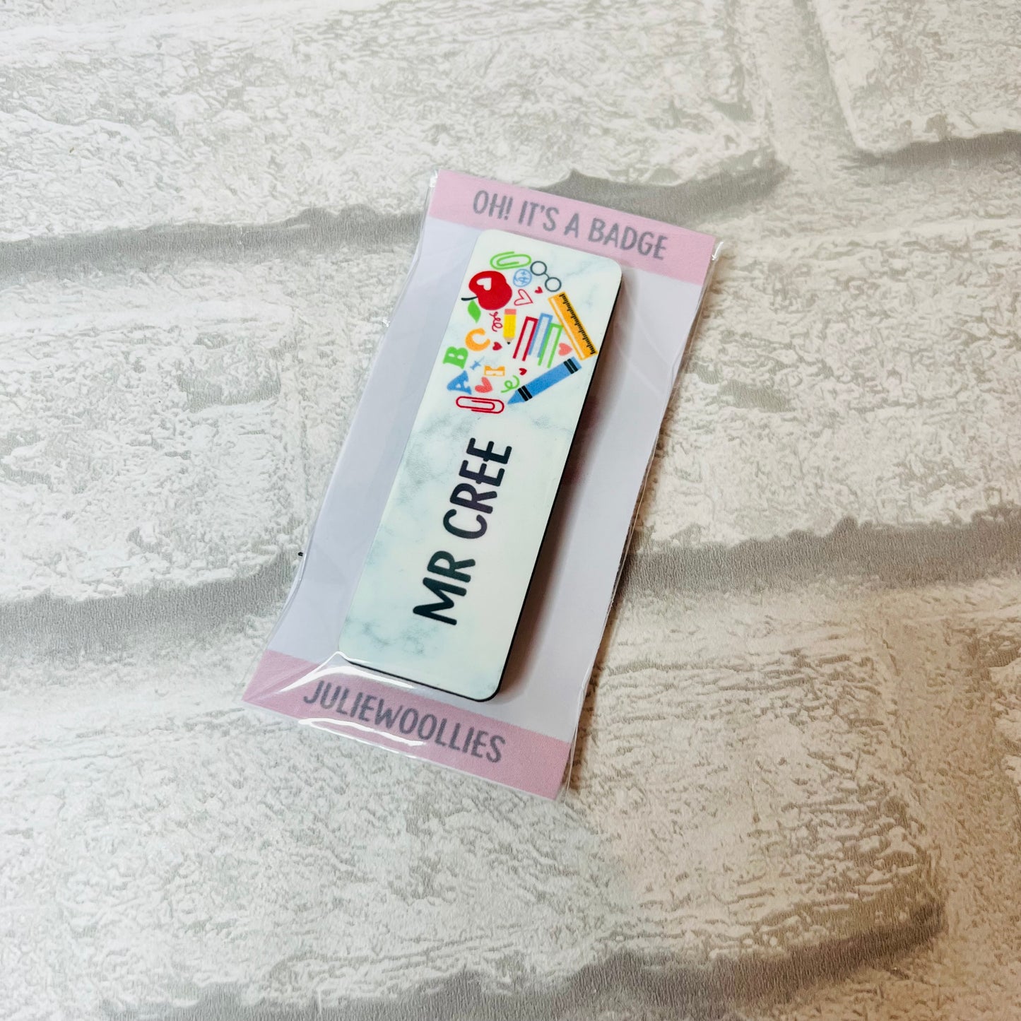 Personalised Nurse/Medical Name Badge - Pin Back