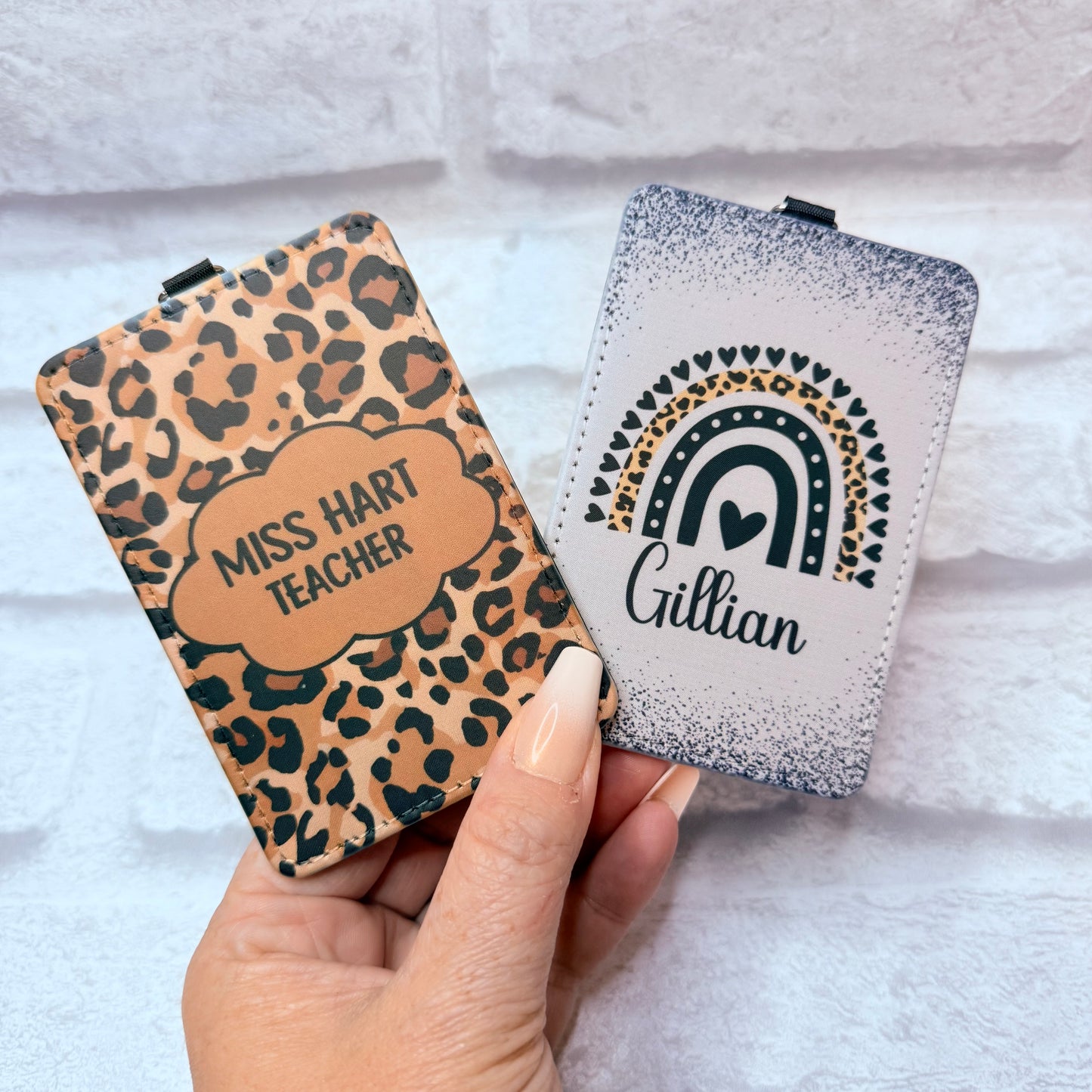 Leopard Print ID Card Holder Personalised