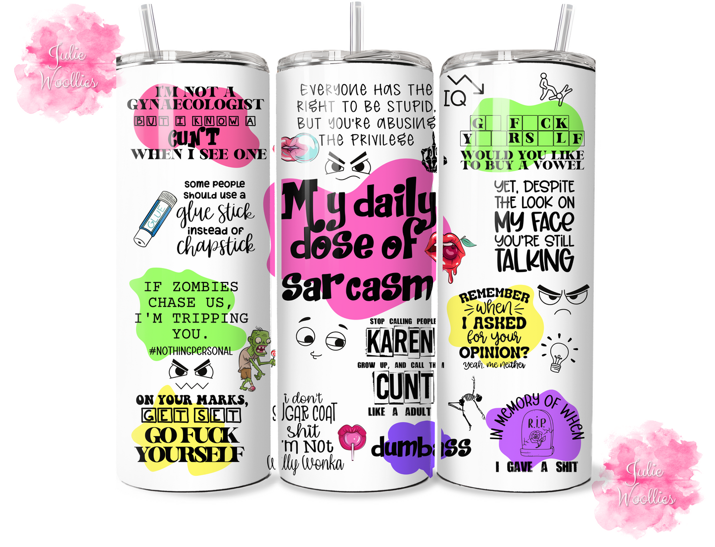 Daily Dose Of Sarcasm - 20oz Insulated Tumbler