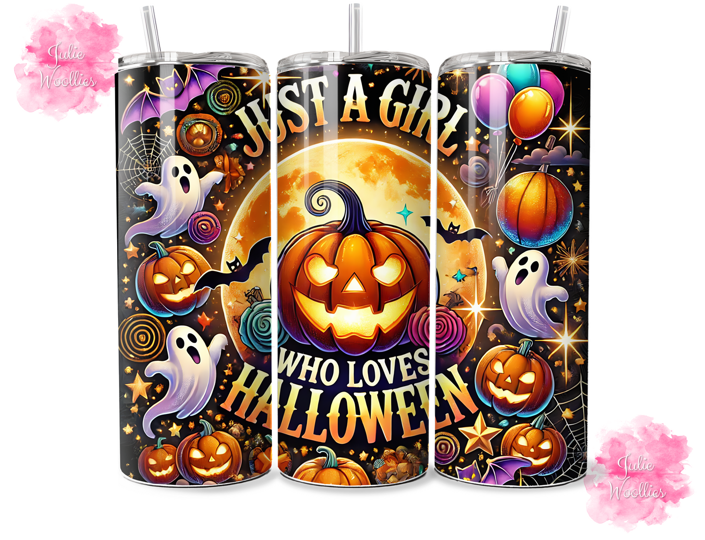 Just A Girl Who Loves Halloween - 20oz Insulated Tumbler