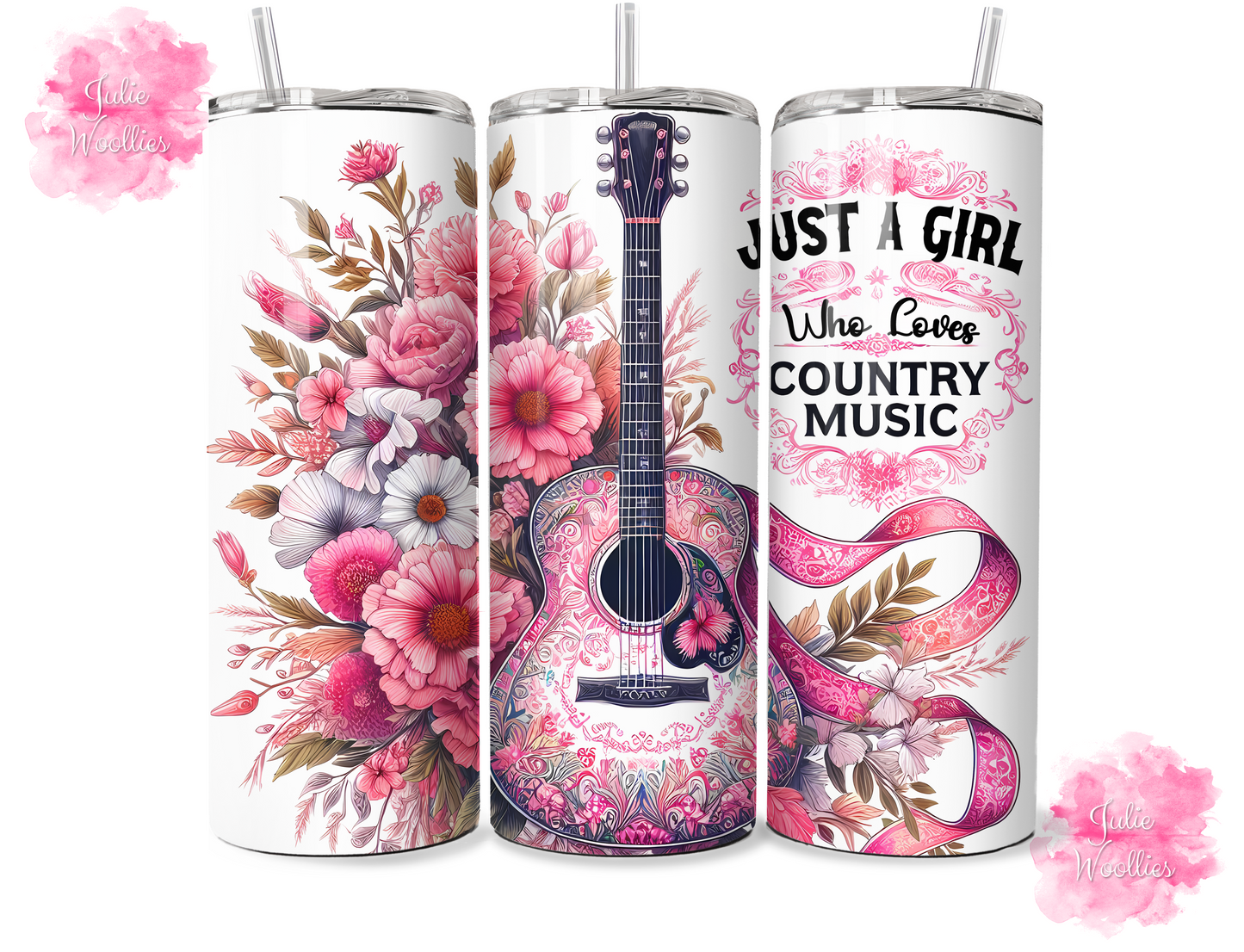 Just A Girl..... Country Music - 20oz Insulated Tumbler
