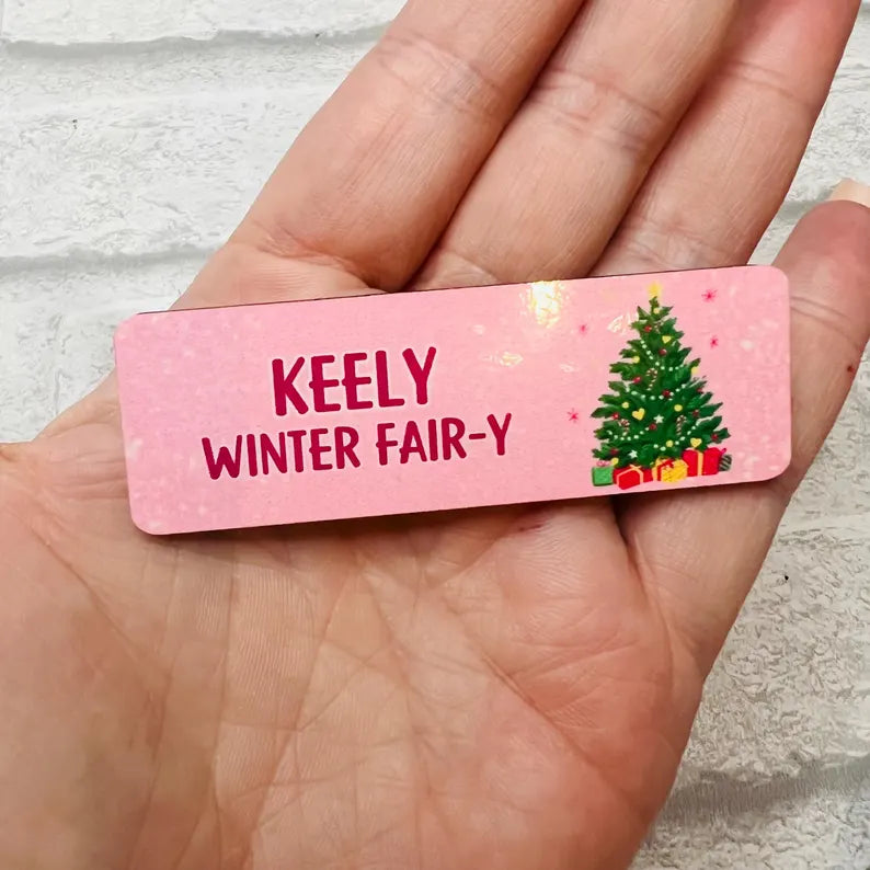 Personalised Name Badge - Pin Back