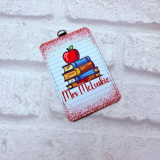 Apple Books ID Card Holder Personalised