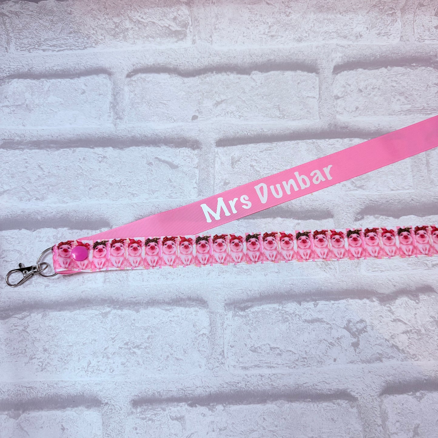 Cute Pigs Print Personalised Lanyard