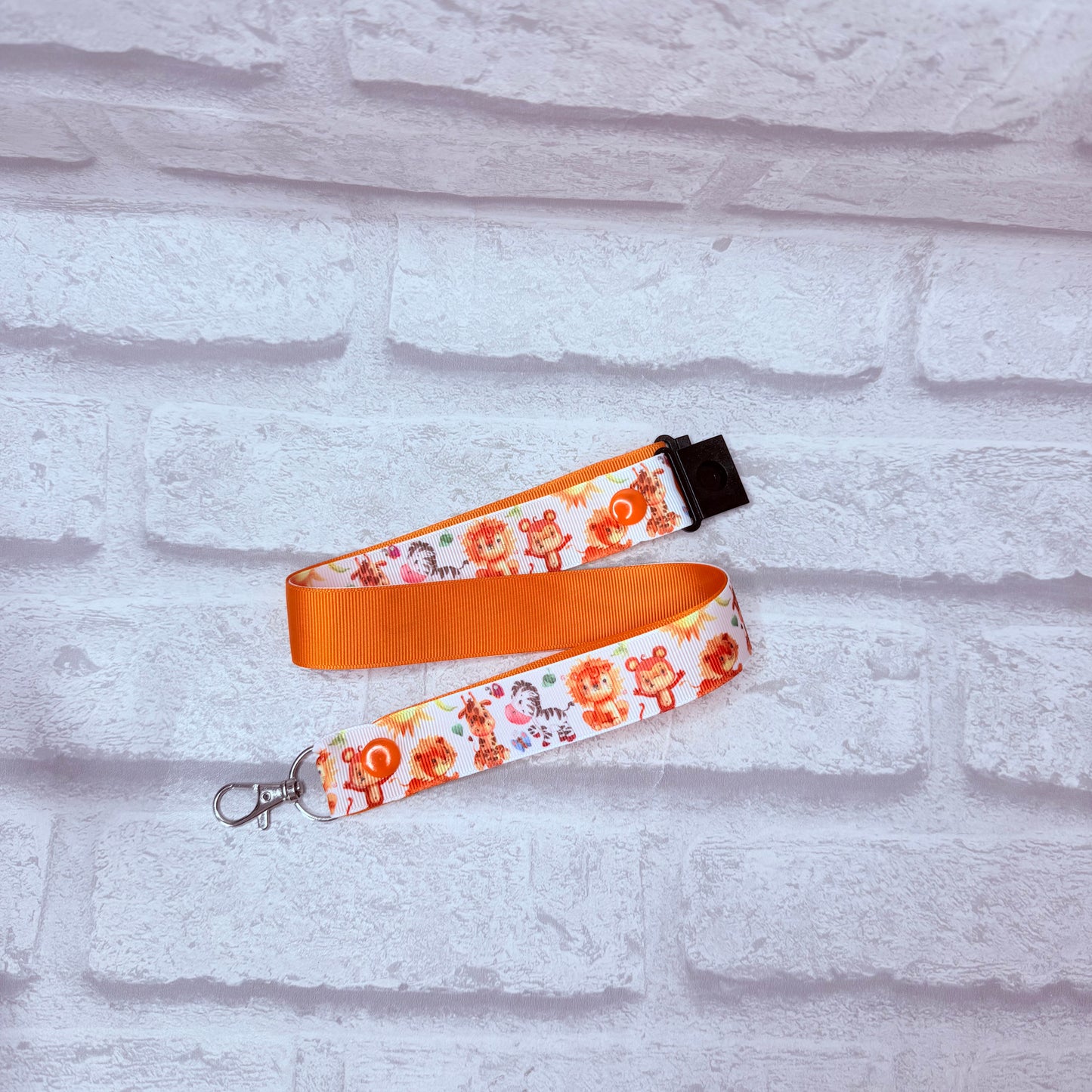 Jungle Animals Print Personalised Lanyard