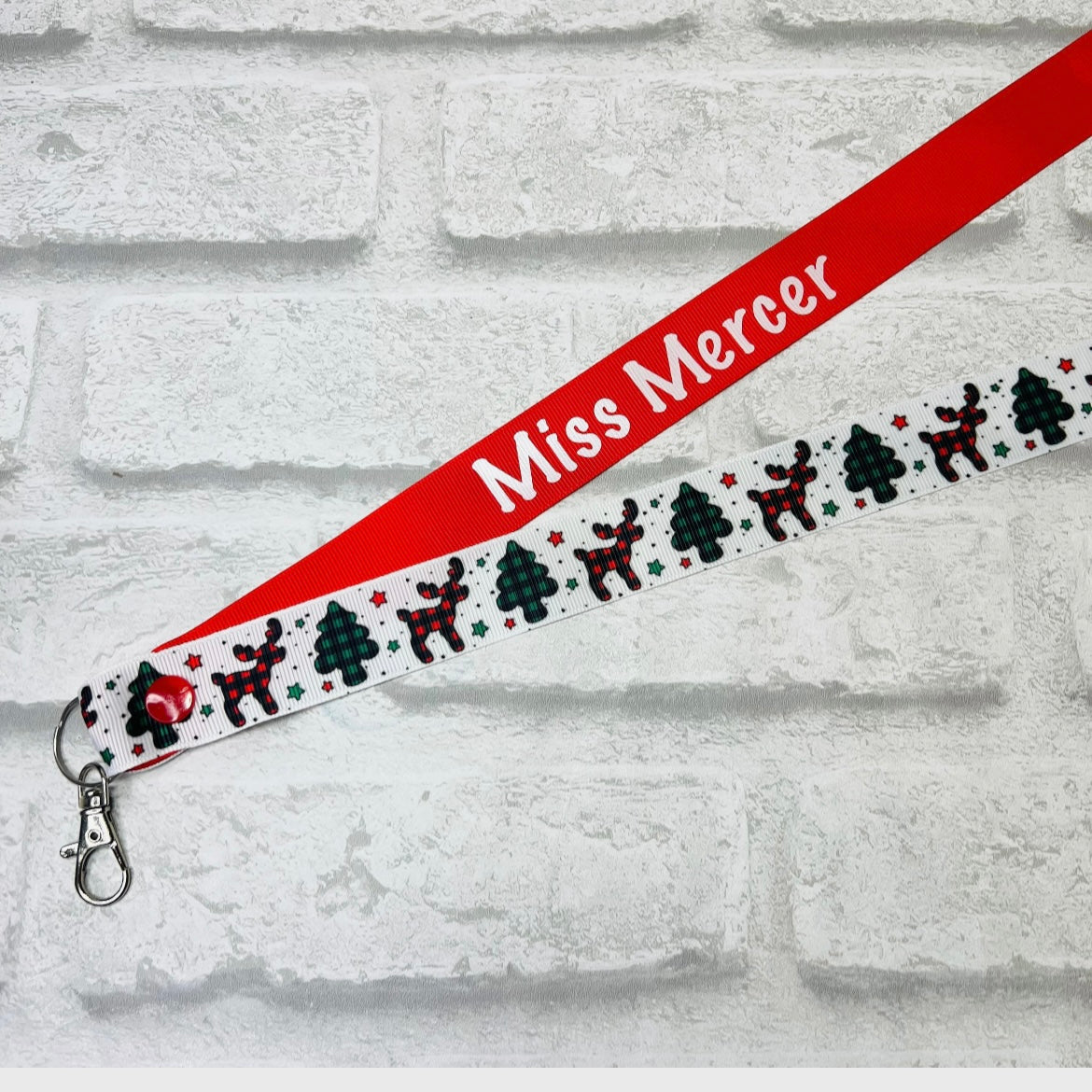 Christmas Mystery Personalised Lanyard