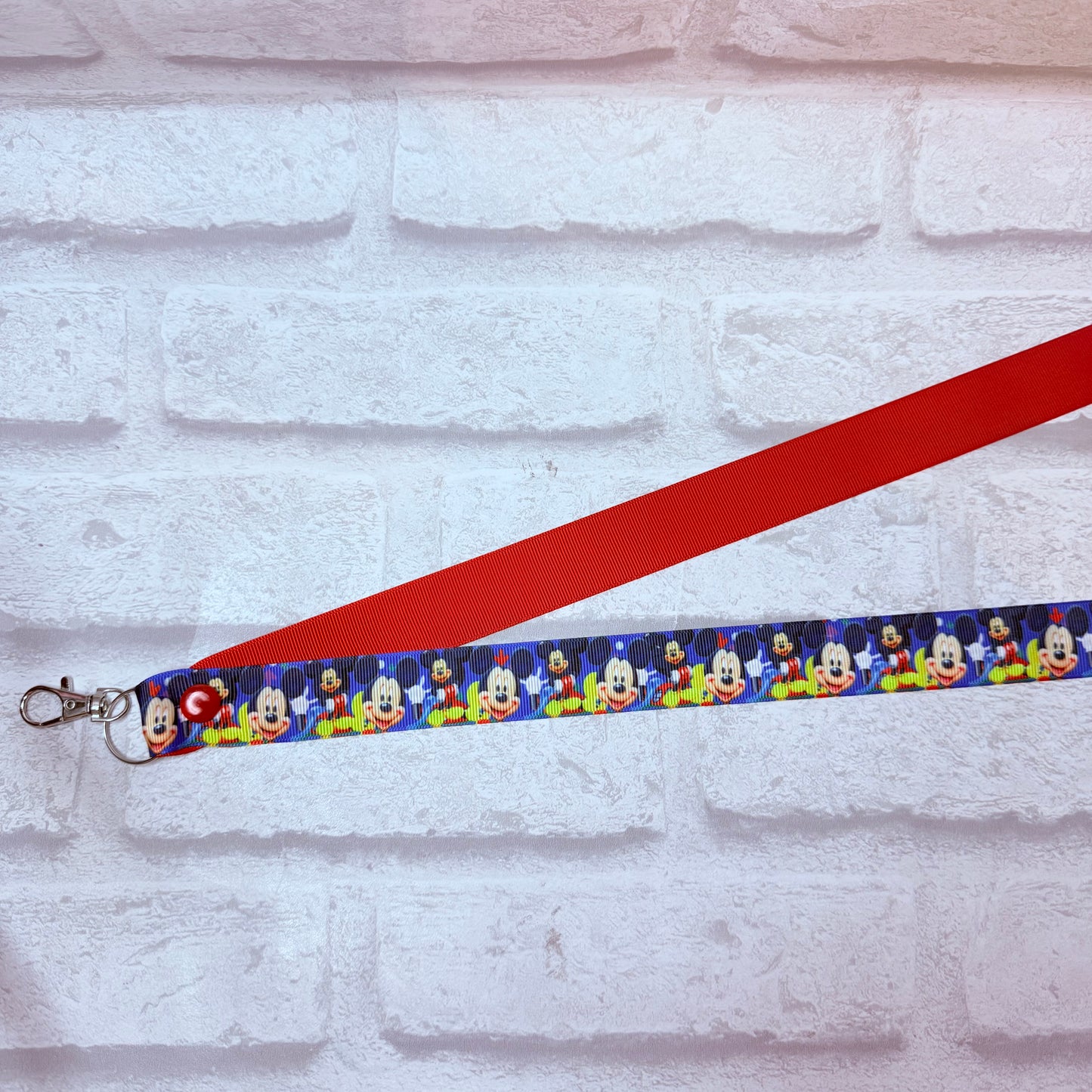SALE Mickey Print Personalised Lanyard