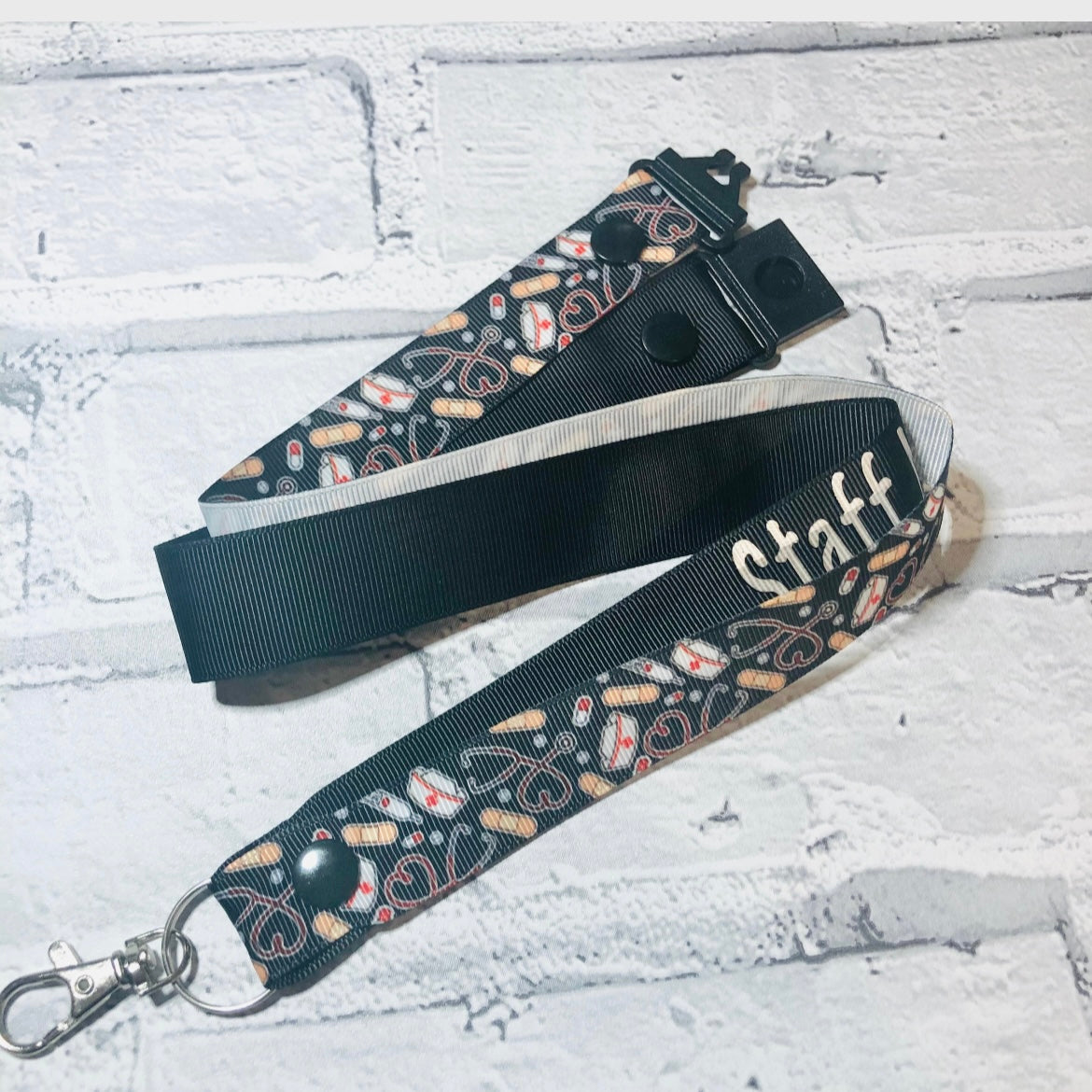 Plaster Medical Print Personalised Lanyard