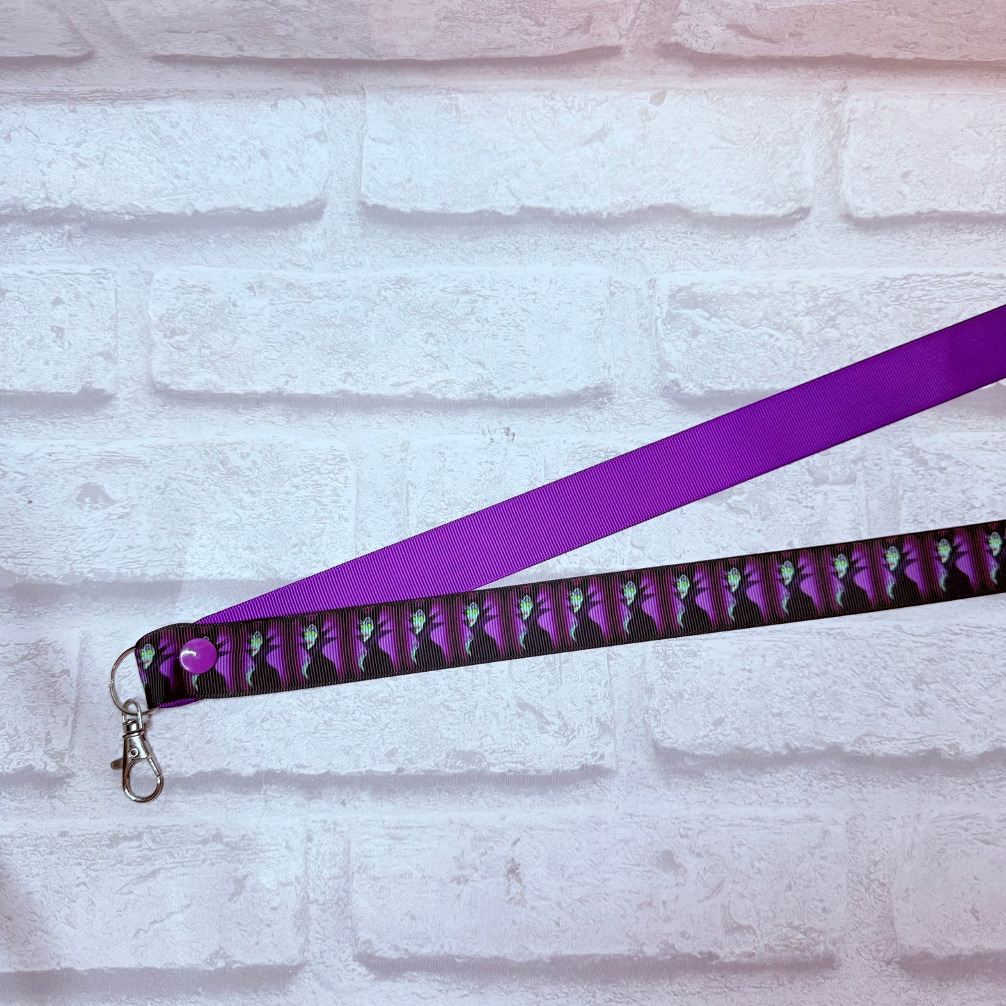 SALE Maleficent Print Personalised Lanyard
