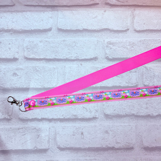 SALE Peppa Print Personalised Lanyard
