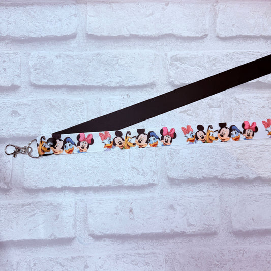 SALE Disney Friends Print Personalised Lanyard
