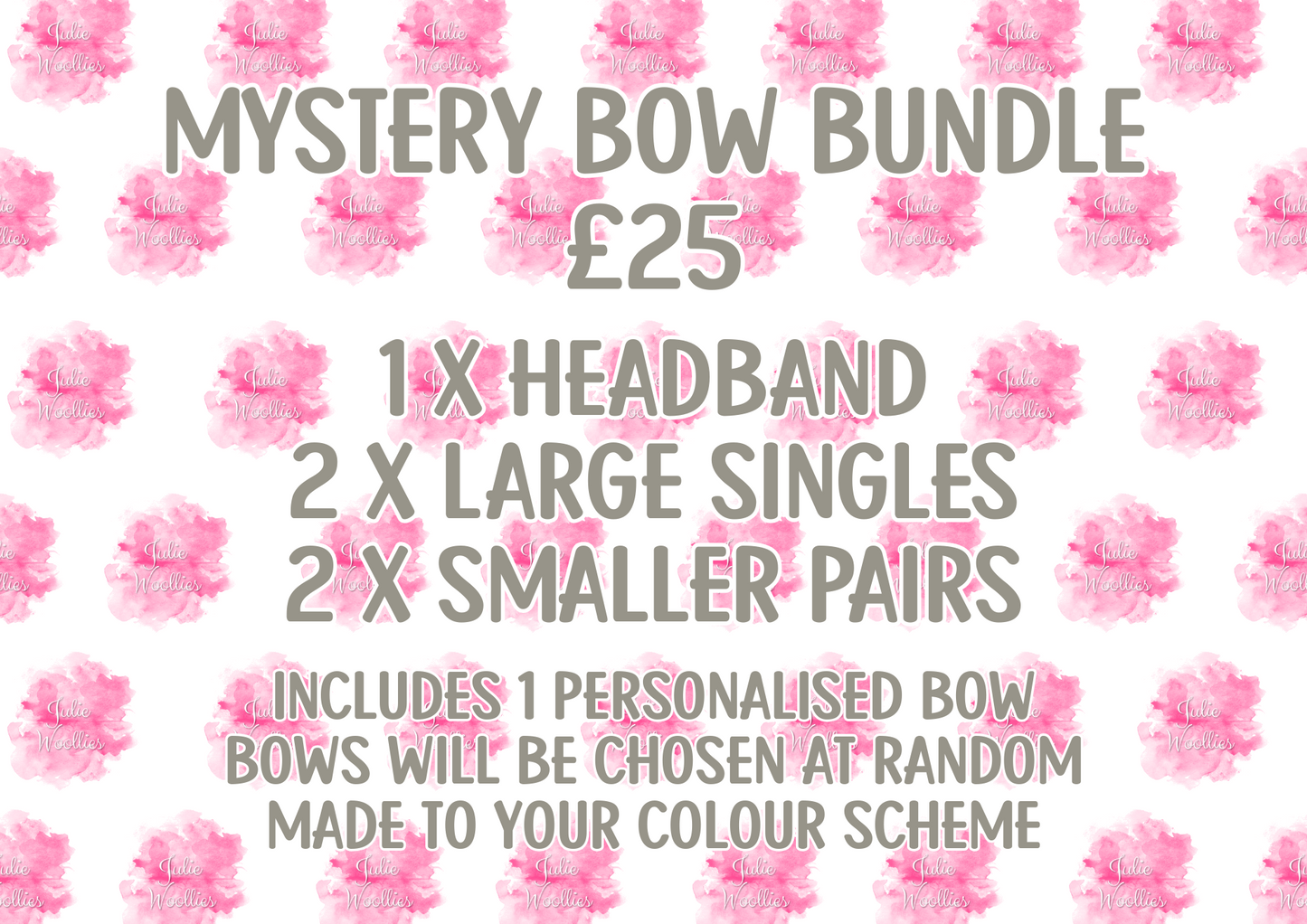 Mystery Bow Bundle School Bows - Personalised