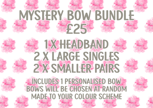 Mystery Bow Bundle School Bows - Personalised