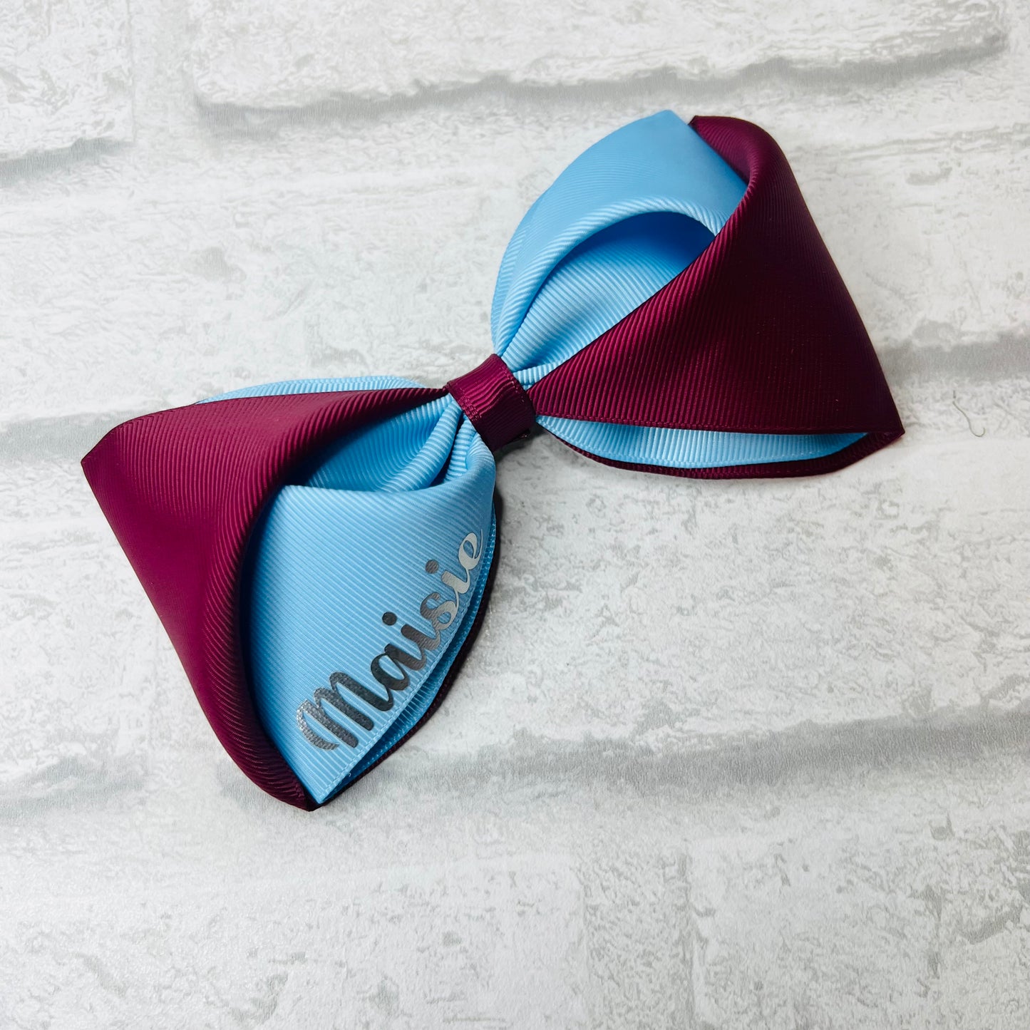 Handmade Large Ella School Bow - Personalised