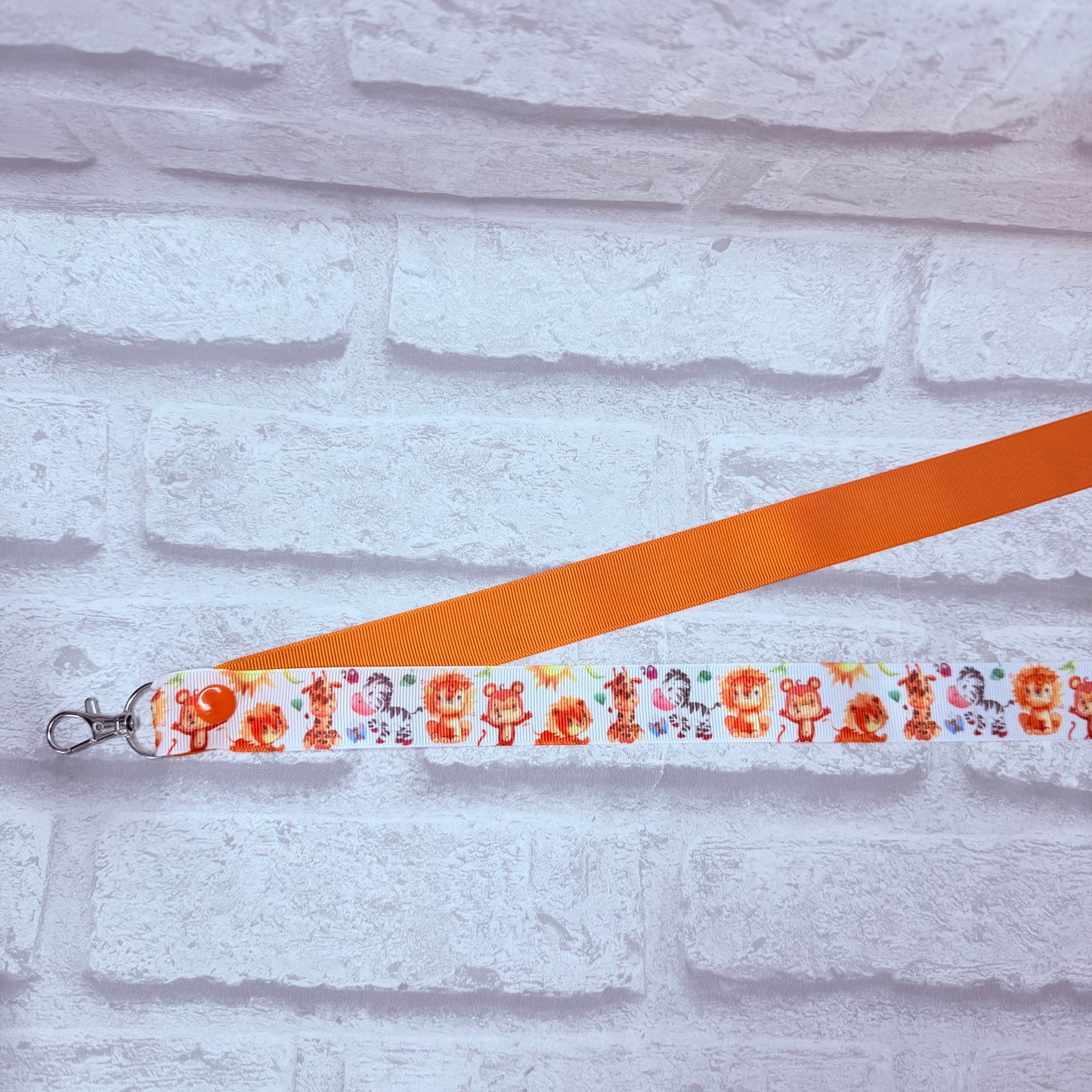 Jungle Animals Print Personalised Lanyard