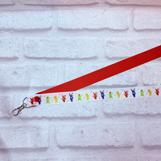SALE Teletubbies Print Personalised Lanyard
