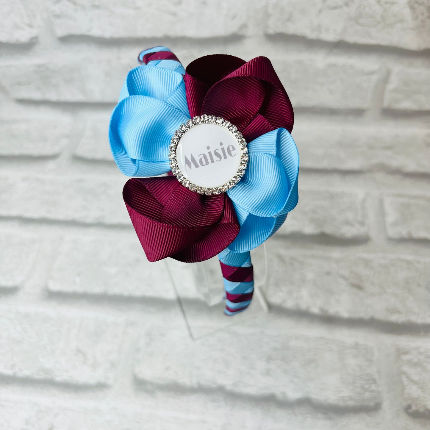 Handmade Headband with Cherry Bow