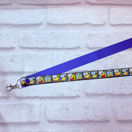 SALE Donald Print Personalised Lanyard