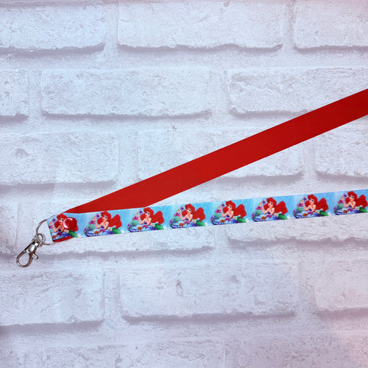 SALE Ariel Print Personalised Lanyard