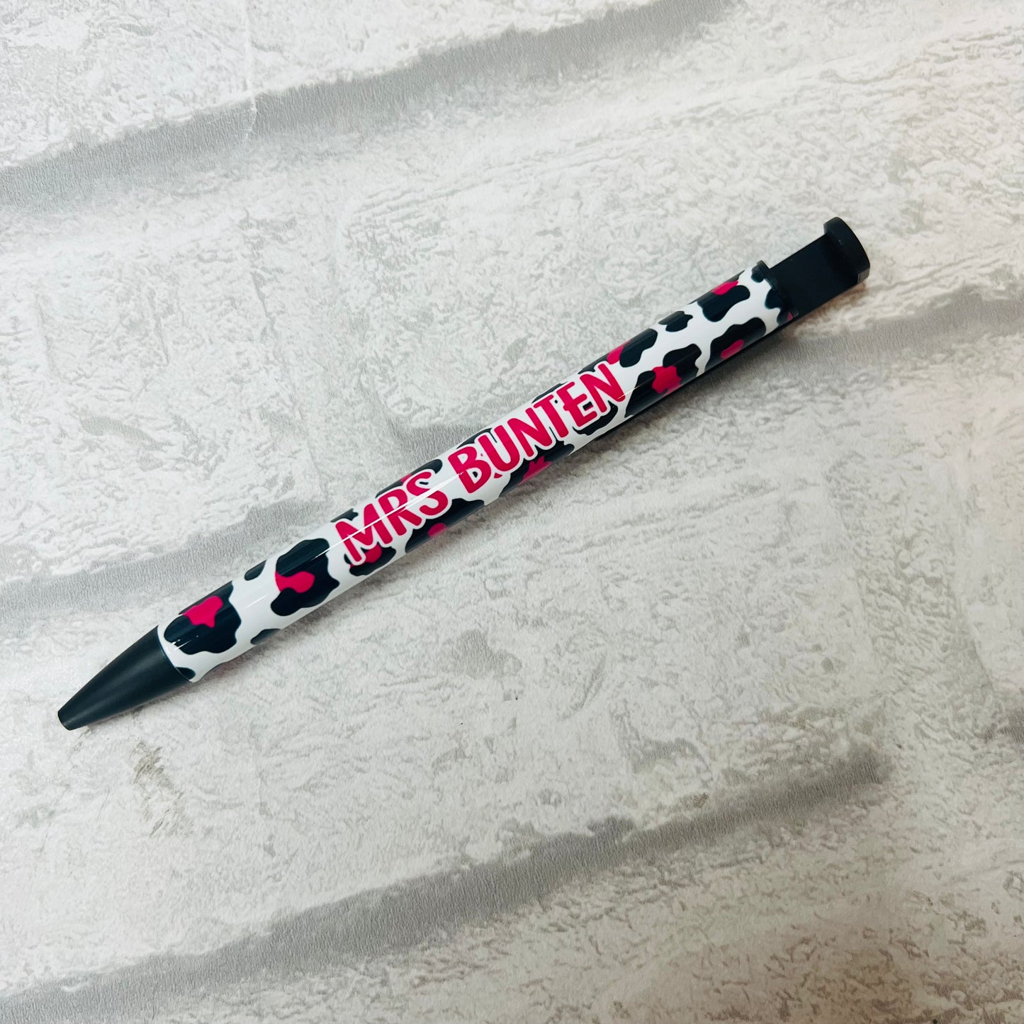 Personalised Leopard Print Pen